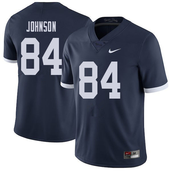 Men #84 Juwan Johnson Penn State Nittany Lions College Throwback Football Jerseys Sale-Navy